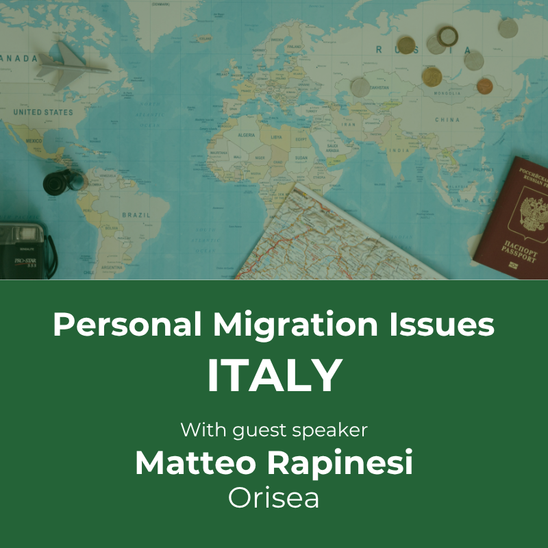 Personal Migration Isssues<br/>Italy